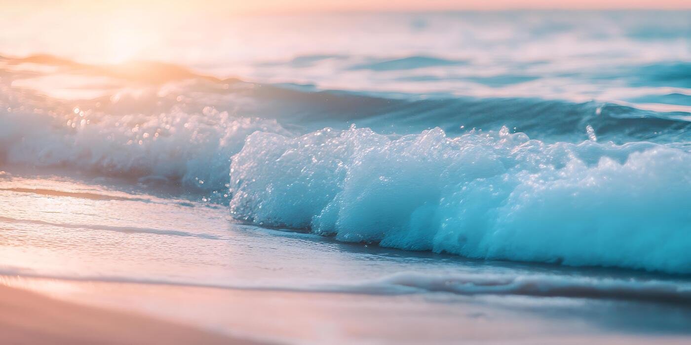 stunning-ocean-wave-sunset-beach-wallpaper-photo